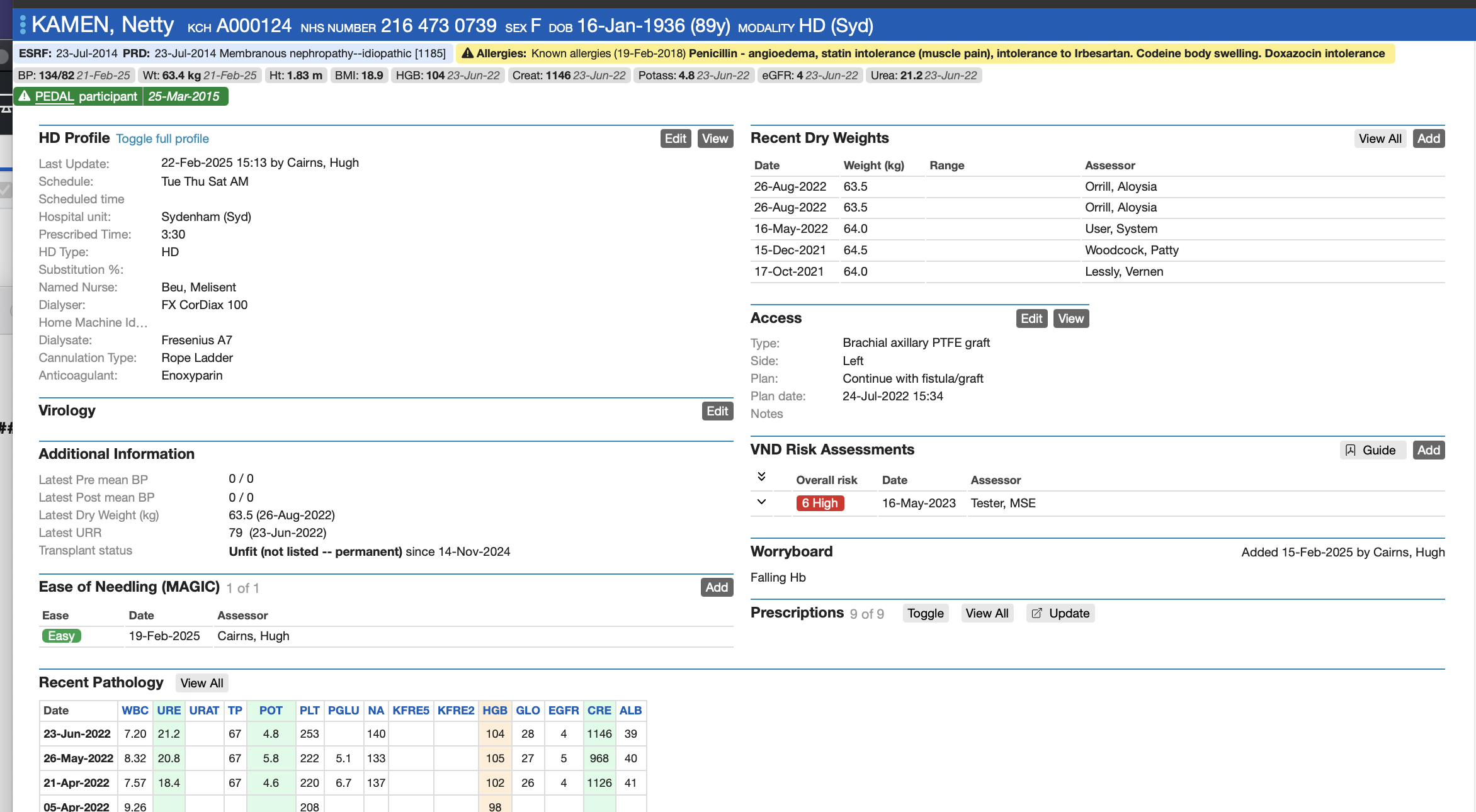 HD Profile as displayed from the MDM list